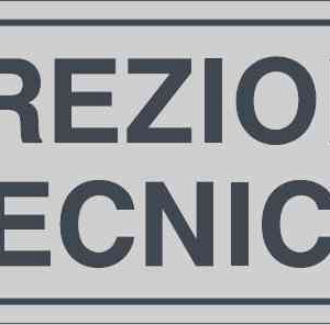 Adesivo pvc 16,5x5 cm direzione tecnica
