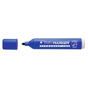 Marcatore permanente TRATTO Marker blu punta tonda - 841101